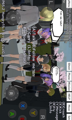 
校园女生模拟器 英文版内置菜单