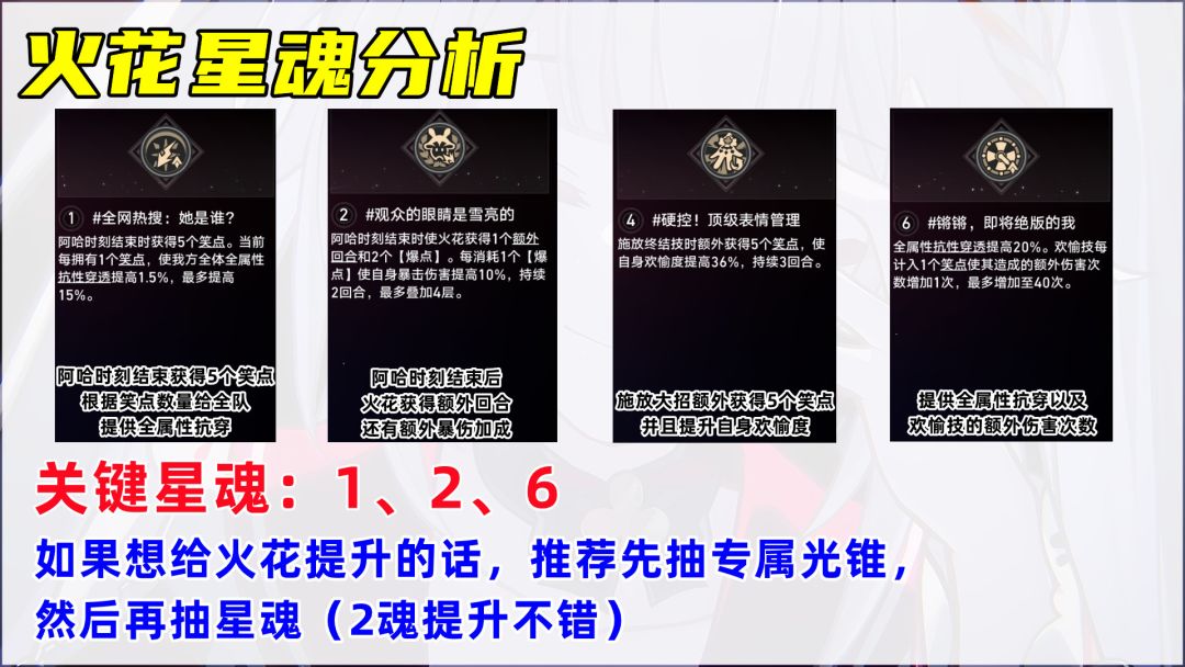 《崩坏：星穹铁道》火花星魂抽取建议