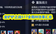 金铲铲之战S17全羁绊效果汇总