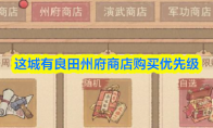 这城有良田州府商店购买优先级