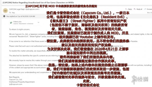 就在刚刚！卡普空重拳出击 知名Mod频道遭(图1)