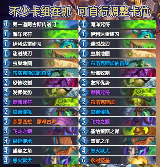 炉石传说标标准法术瞎卡组怎么搭配 炉石标准法术瞎卡组4月2026(图2)