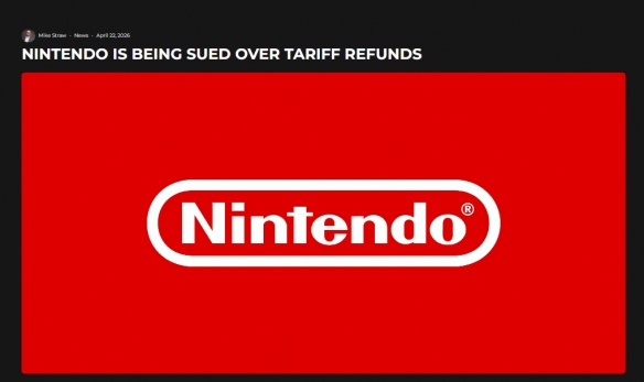 川普对等关税被判违法波及任天堂?美国玩家提集体诉讼(图1)
