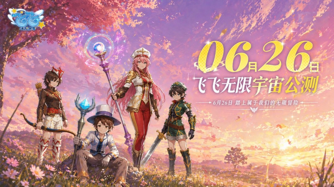 《飞飞：无限宇宙》公测定档6月26日：那片天空，如期而至